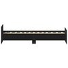 vidaXL Cadre de lit sans matelas ch&ecirc;ne noir 90x200cm bois d'ing&eacute;nierie