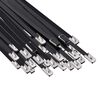 vidaXL Attache de c&acirc;ble 50 pc 4,6 x 600 mm Noir