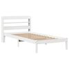vidaXL Cadre de lit sans matelas blanc 90x190 cm bois de pin massif
