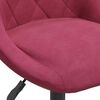 vidaXL Chaises à manger pivotantes lot de 6 rouge bordeaux velours