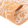 vidaXL Tapis d'ext&eacute;rieur ARAKIL orange et blanc &Oslash;160 cm PP