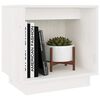 vidaXL Table de chevet Blanc 40x30x40 cm Bois de pin solide