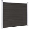 vidaXL Panneau de cl&ocirc;ture WPC 180x146 cm Noir