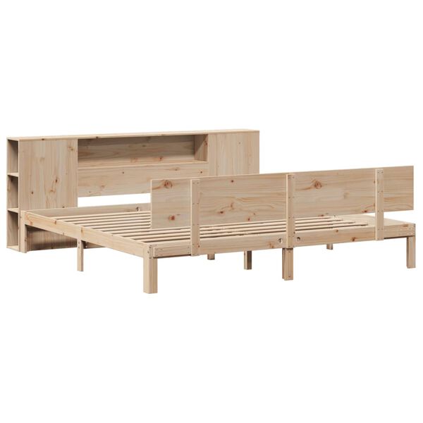 vidaXL Lit biblioth&egrave;que sans matelas 180x200 cm bois massif de pin