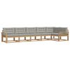 vidaXL Ensemble de canap&eacute;s d'ext&eacute;rieur 4 pcs Blanc et gris clair
