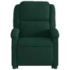vidaXL Fauteuil de massage inclinable Vert fonc&eacute; Velours