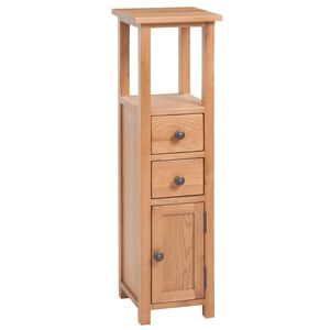 vidaXL &Eacute;tag&egrave;re d&rsquo;angle 26x26x94 cm Bois de ch&ecirc;ne massif