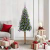 vidaXL Sapin de No&euml;l mince Vert 150 cm PVC et bois de pin massif