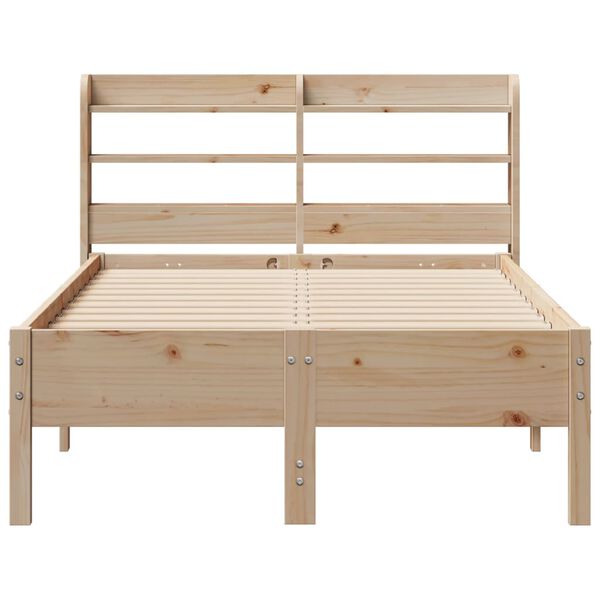 vidaXL Cadre de lit sans matelas 120x190 cm bois de pin massif