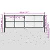 vidaXL Portail de jardin grillag&eacute; en acier galvanis&eacute; gris 400 x 125 cm
