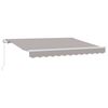 vidaXL Auvent R&eacute;tractable Gris clair 250 x 200 cm tissu