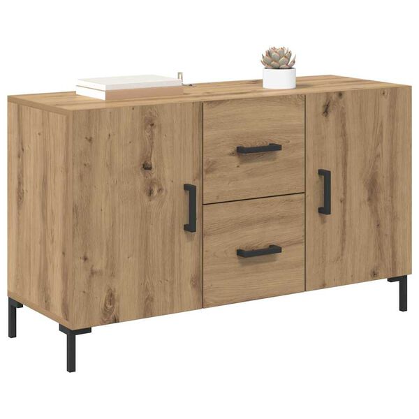 vidaXL Buffet Ch&ecirc;ne artisanal 100 x 36 x 60 cm Bois d'ing&eacute;nierie