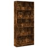 vidaXL Biblioth&egrave;que ch&ecirc;ne fum&eacute; 80x24x176 cm bois d'ing&eacute;nierie