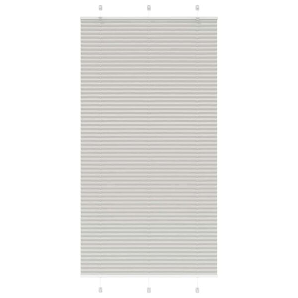 vidaXL Store pliss&eacute; gris clair 110x200cm largeur du tissu 109,4cm
