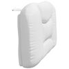vidaXL Coussin de t&ecirc;te de lit Hvar blanc 100 cm similicuir