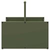 vidaXL Portant de bois chauffage vert olive 40x40x40 cm