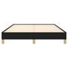vidaXL Cadre de lit sans matelas noir 140x190 cm tissu