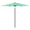 vidaXL Parasol de jardin avec m&acirc;t en acier vert 268x268x226 cm