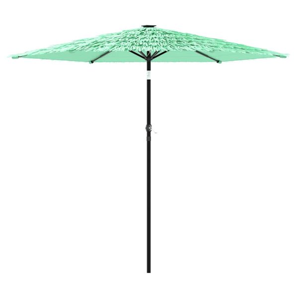 vidaXL Parasol de jardin avec m&acirc;t en acier vert 268x268x226 cm