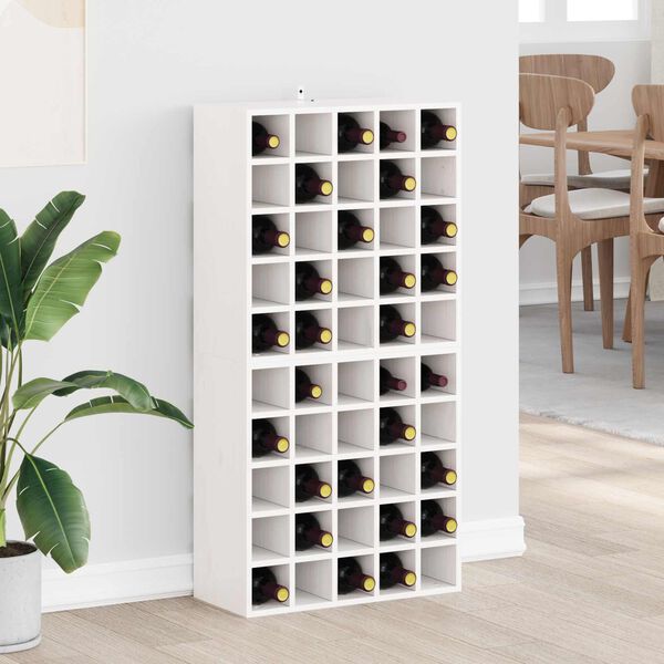 vidaXL &Eacute;tag&egrave;re &agrave; vin 2 pcs Blanc 56 x 25 x 56 cm Pin massif