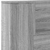vidaXL Cabinet de T&ecirc;te de Lit avec LED Gris Sonoma Bois d'ing&eacute;nierie