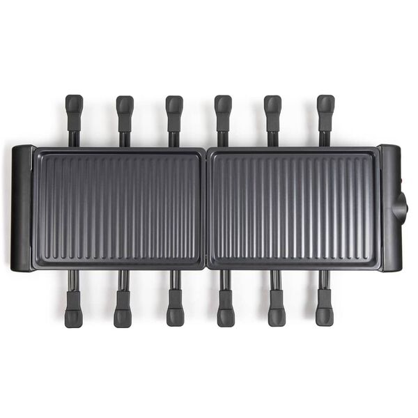 Livoo Ensemble de raclette 12 personnes 1800 W Noir