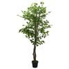 vidaXL Ficus artificiel 756 feuilles 150 cm vert