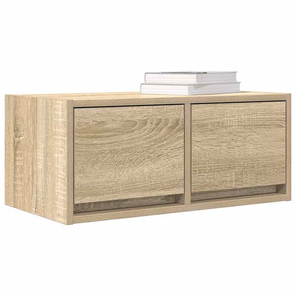 vidaXL Meuble TV chêne sonoma 60x31x25,5 cm bois d'ingénierie