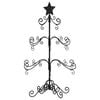 vidaXL Arbre de No&euml;l en m&eacute;tal pour d&eacute;coration noir 90 cm