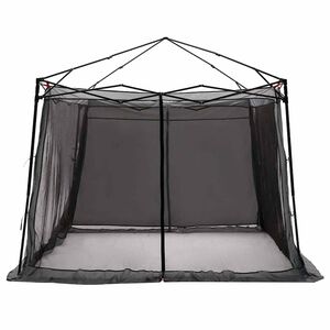 vidaXL Tente int&eacute;rieure Gris et orange 303 x 303 x 196 cm taffetas
