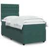 vidaXL Sommier &agrave; lattes de lit avec matelas Vert fonc&eacute; 90x200 cm