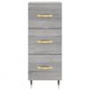 vidaXL Buffet Sonoma gris 34,5x34x90 cm Bois d'ingénierie