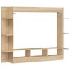 vidaXL Meuble TV ch&ecirc;ne sonoma 152x22x113 cm bois d'ing&eacute;nierie