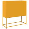 vidaXL Buffet jaune moutarde 100,5x39x107 cm acier laminé à froid