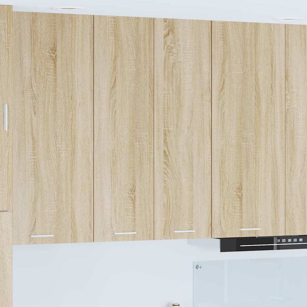 vidaXL Armoire suspendue avec stockage Ch&ecirc;ne Sonoma 60 x 31 x 100 cm