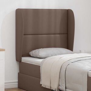 vidaXL Oreille de t&ecirc;te de lit Tan 80 x 23 x 6 cm PVC