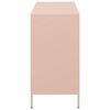 vidaXL Buffet rose 101,5x39x73,5 cm acier lamin&eacute; &agrave; froid