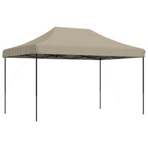 vidaXL Tente de r&eacute;ception pliable escamotable taupe 440x292x315 cm