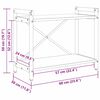 vidaXL &Eacute;tag&egrave;re Bois ancien 60 x 30 x 50 cm Bois d'ing&eacute;nierie