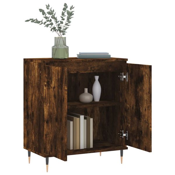 vidaXL Buffet Ch&ecirc;ne fum&eacute; 60x35x70 cm Bois d'ing&eacute;nierie
