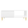 vidaXL Table basse blanc brillant 90x60x35 cm bois d'ing&eacute;nierie