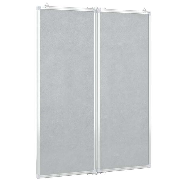 vidaXL Tableau blanc magn&eacute;tique pliable 80x100x1,7 cm aluminium