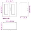 vidaXL Armoire murale de cuisine Kalmar blanc bois d'ing&eacute;nierie