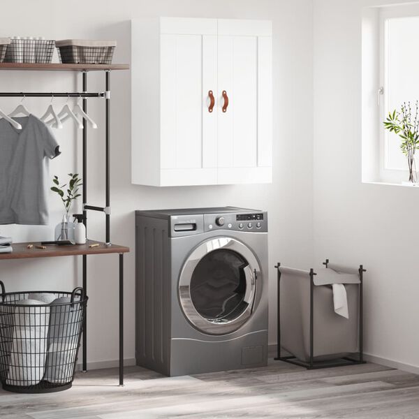 vidaXL Armoire murale blanc 69,5x34x90 cm bois d'ing&eacute;nierie