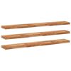 vidaXL &Eacute;tag&egrave;res flottantes 3 pcs 140x20x4 cm acacia massif &agrave; l'huile