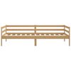 vidaXL Lit de jour sans matelas marron miel bois pin massif 90x200 cm