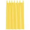 vidaXL Rideaux en voile avec boucles 2 pcs jaune 140x175 cm