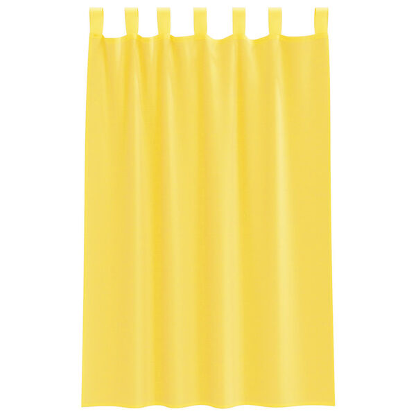 vidaXL Rideaux en voile avec boucles 2 pcs jaune 140x175 cm