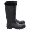 vidaXL Bottes de pluie avec chaussettes amovibles noir taille 41 PVC