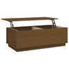 vidaXL Table basse Marron miel 100x50x35 cm Bois massif de pin